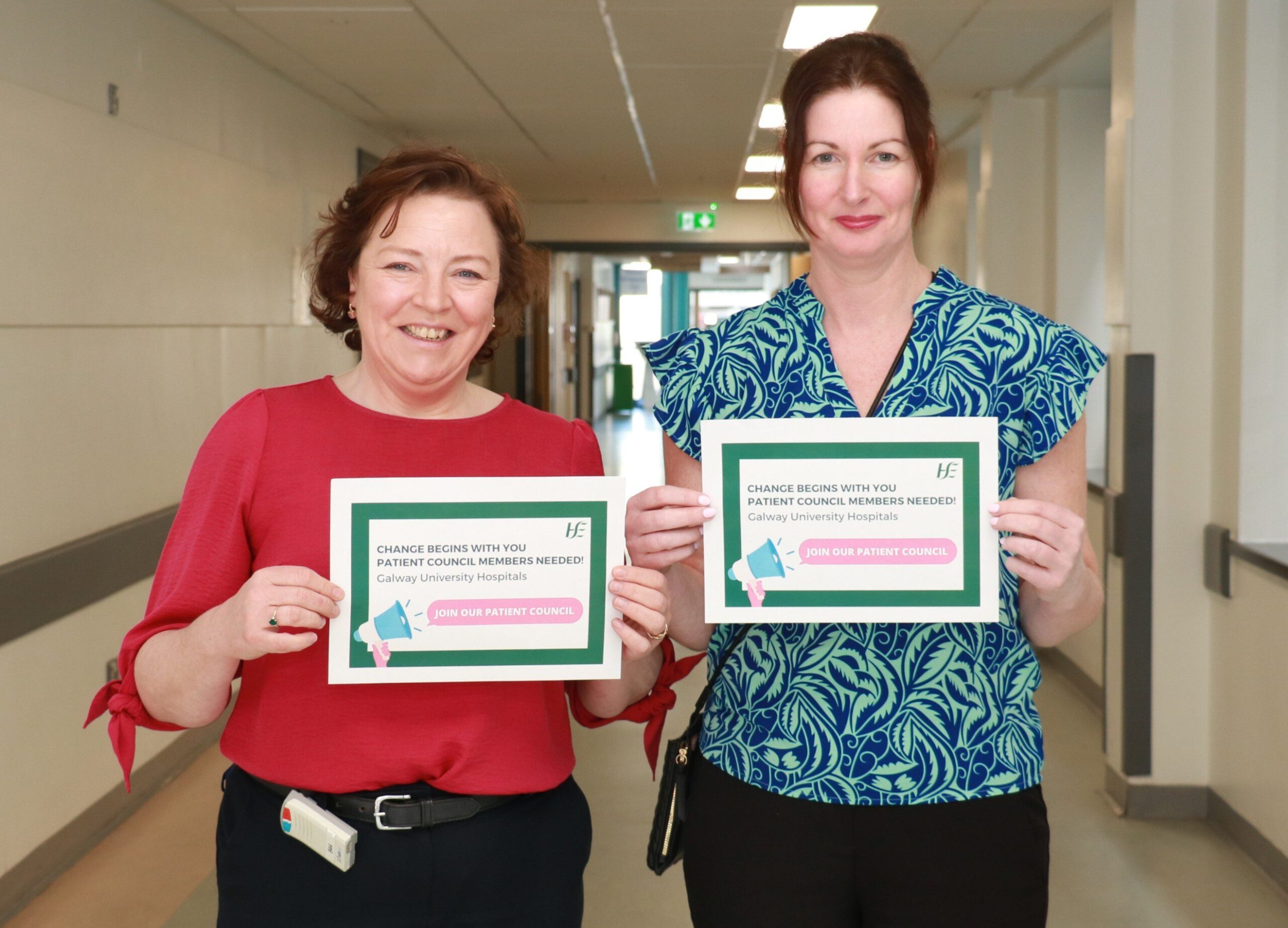 Niamh O’Brien, Patient Advice and Liaison Service Co-ordinator, GUH and Marie Lyons, Operational Assistant Director of Nursing, UHG.